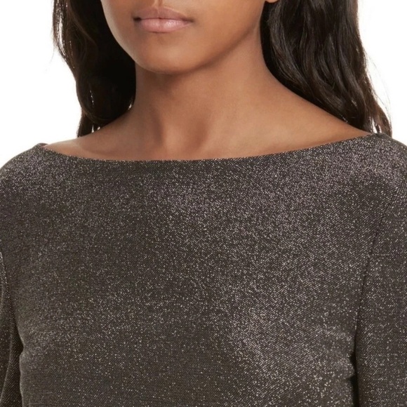 Diane Von Furstenberg Metallic Mini Dress NWT - Picture 4 of 16